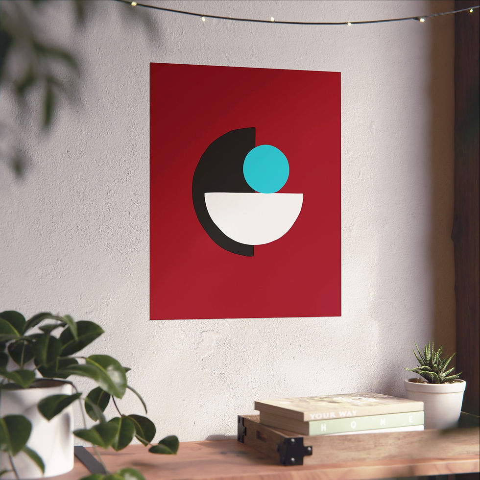 Thumbnail: Geometric 31 Matte Poster - Arizona Diamondbacks - Alt