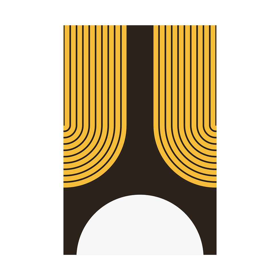 Thumbnail: Modern Geometric 11 Matte Poster - San Diego Padres - Away