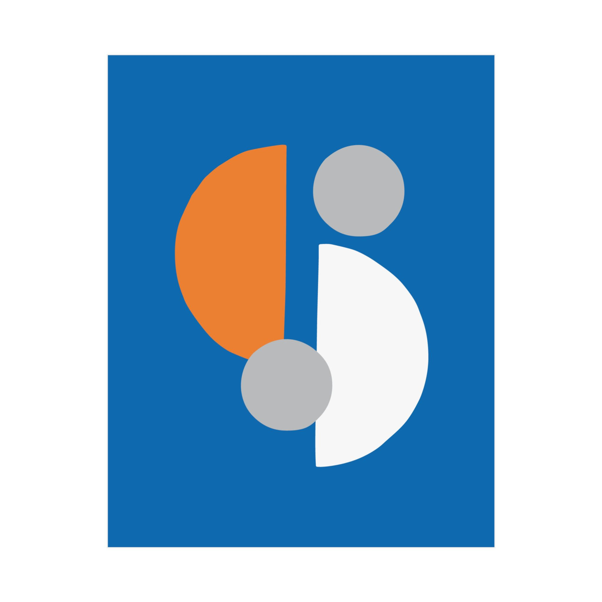 Modern Geometric 29 Matte Poster - New York Knicks - Away