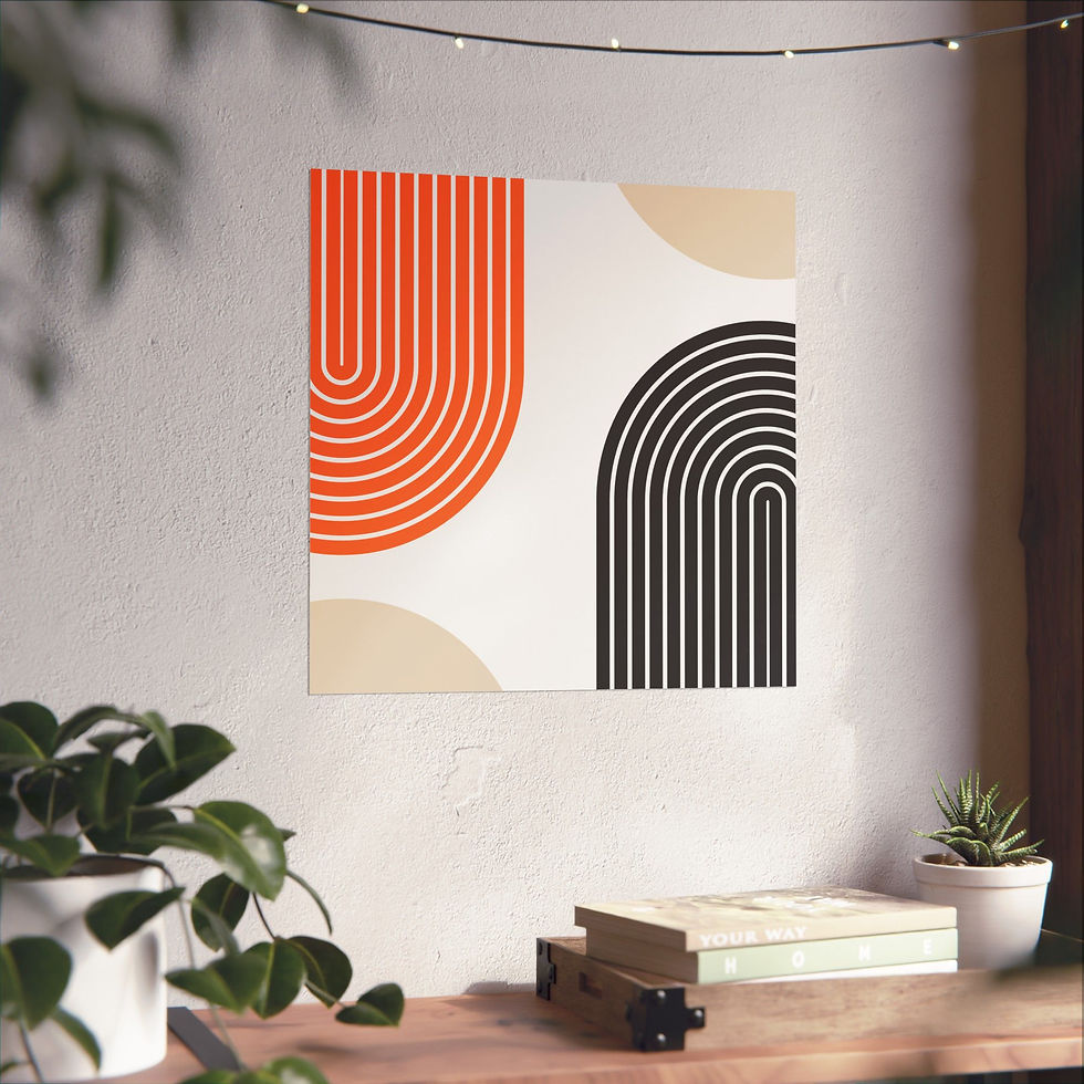 Thumbnail: Modern Geometric 10 Matte Poster - San Francisco Giants - Home
