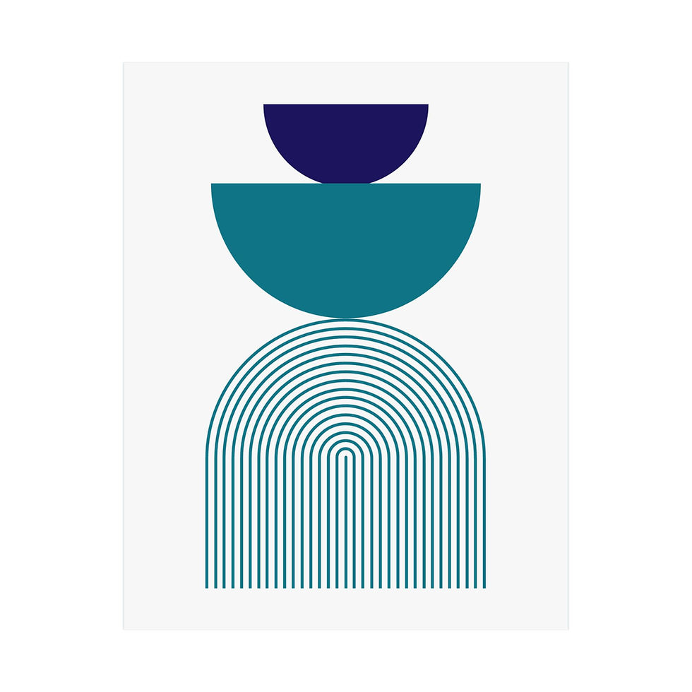 Geometric 24 Matte Poster - Charlotte Hornets - Home