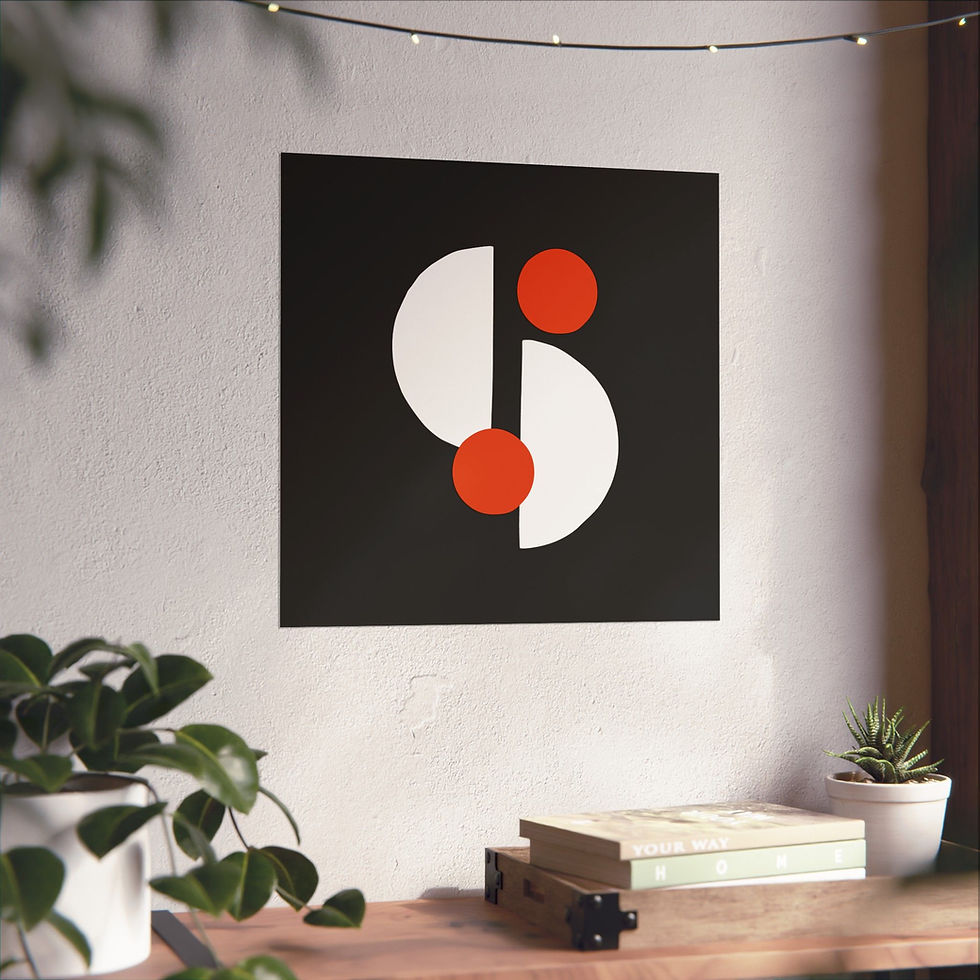 Thumbnail: Modern Geometric 29 Matte Poster - Baltimore Orioles - Away