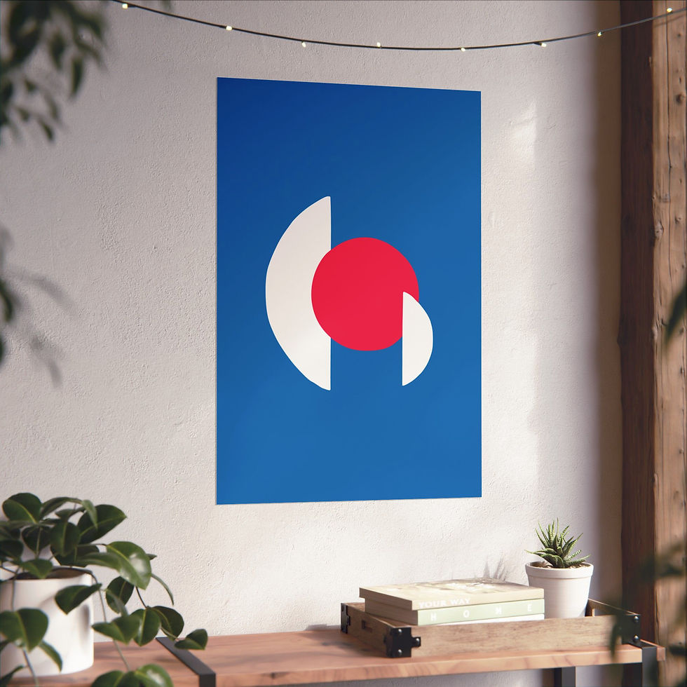 Thumbnail: Geometric 30 Matte Poster - Philadelphia 76ers - Away