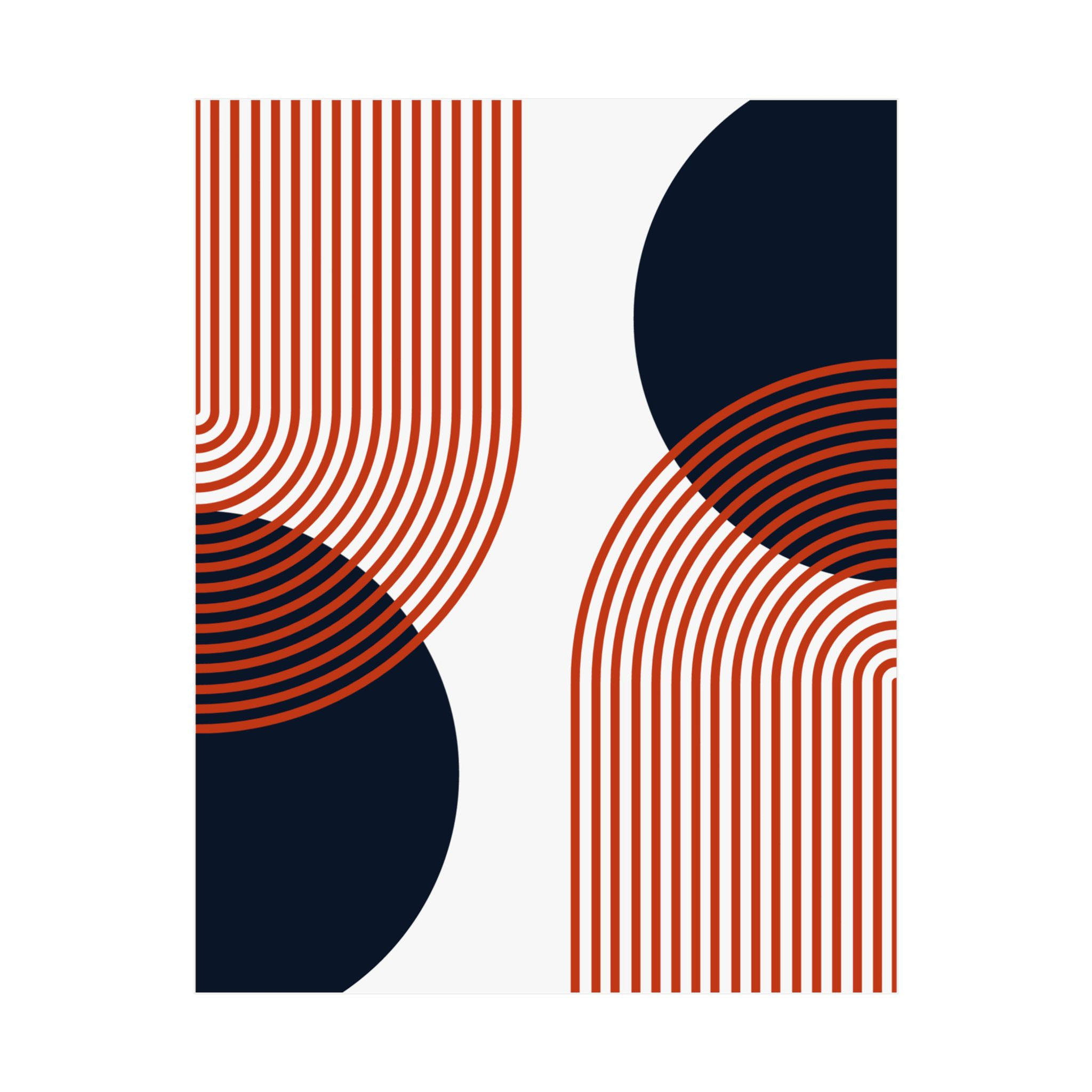 Geometric 25 Matte Poster - Chicago Bears - Home