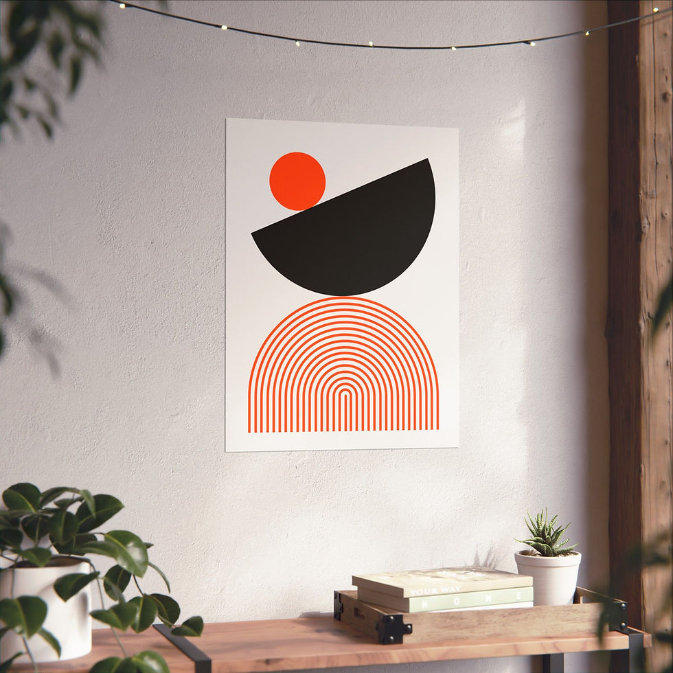 Thumbnail: Modern Geometric 26 Matte Poster - San Francisco Giants - Home