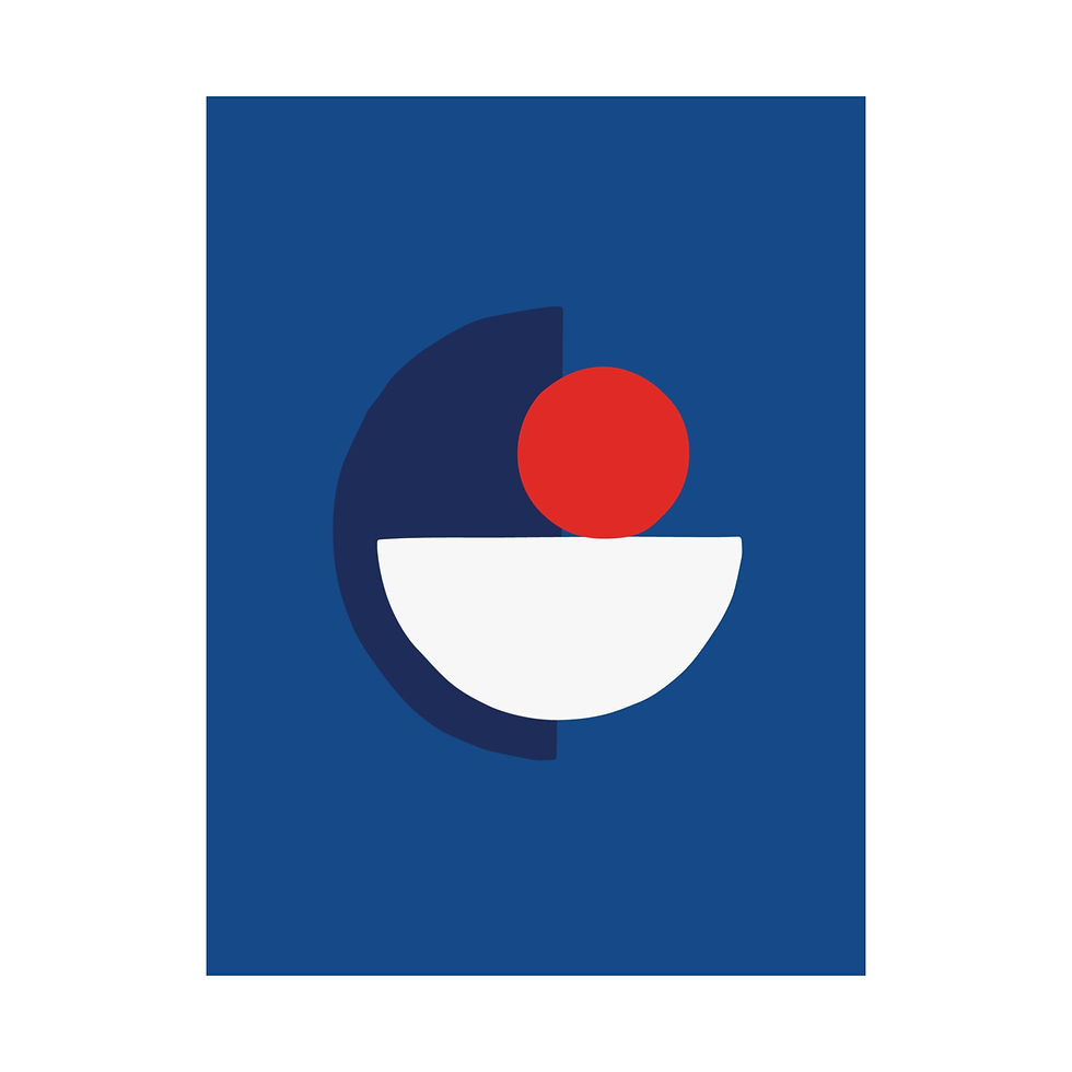 Thumbnail: Modern Geometric 31 Matte Poster - Toronto Blue Jays - Alt