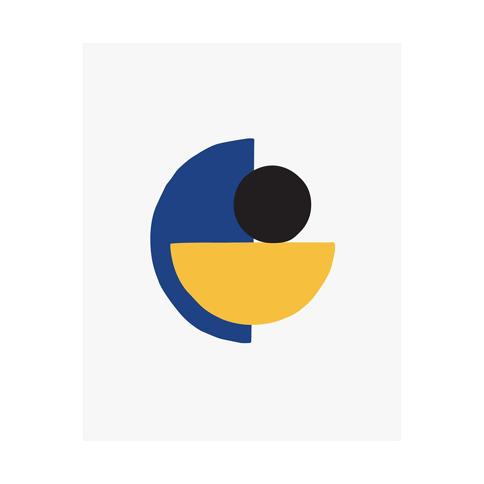 Thumbnail: Modern Geometric 31 Matte Poster - Golden State Warriors - Home