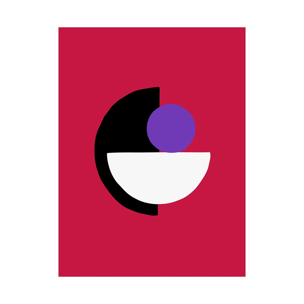 Thumbnail: Geometric 31 Matte Poster -Toronto Raptors - Away