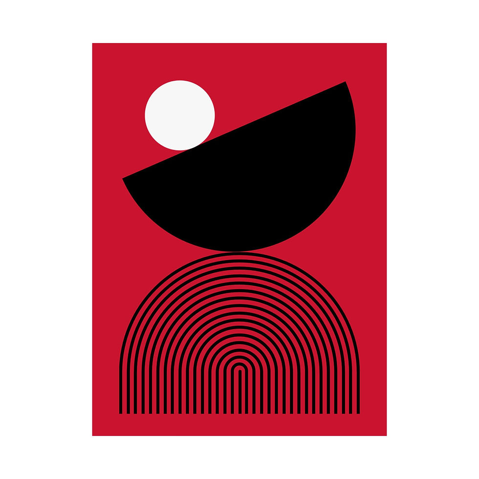 Thumbnail: Geometric 26 Matte Poster - Portland Trailblazers - Alt