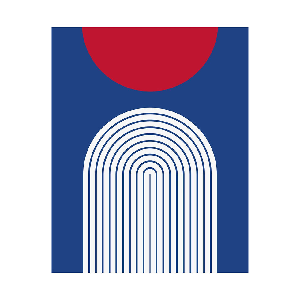 Thumbnail: Geometric 09 Matte Poster - Los Angeles Clippers - Away