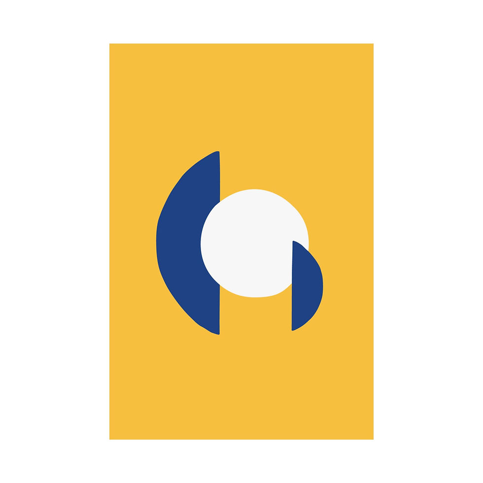 Thumbnail: Modern Geometric 30 Matte Poster - Golden State Warriors - Alt