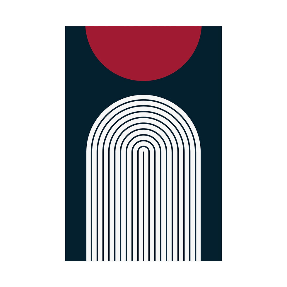 Thumbnail: Geometric 09 Matte Poster - Houston Texans - Away