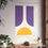 Thumbnail: Modern Geometric 11 Matte Poster - Minnesota Vikings - Home