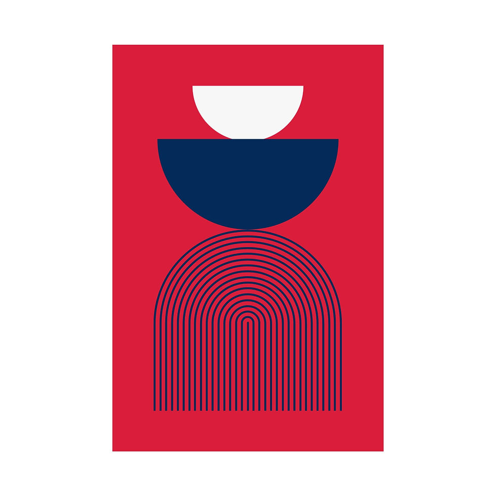 Thumbnail: Geometric 24 Matte Poster - Washington Wizards - Away