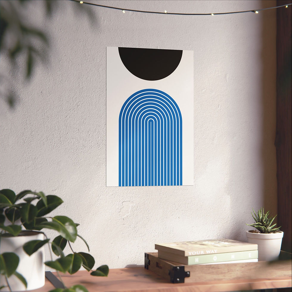 Thumbnail: Modern Geometric 09 Matte Poster - Orlando Magic - Home