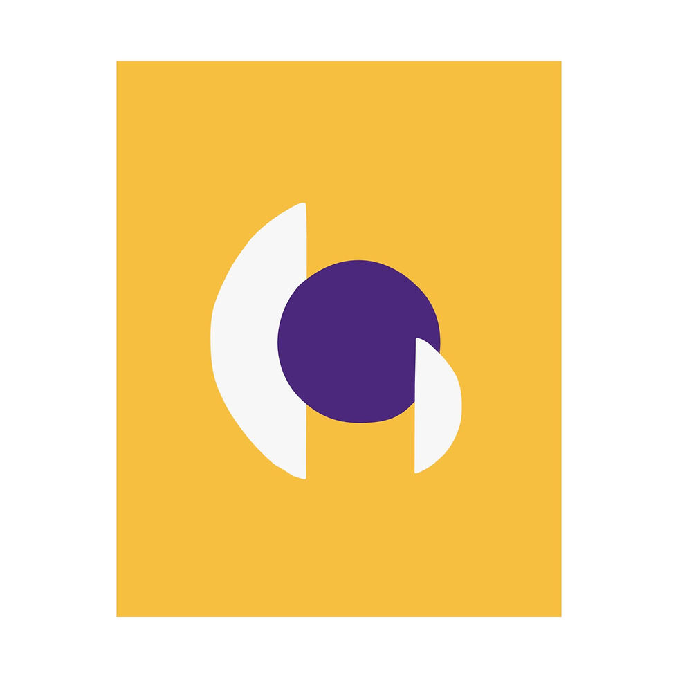Thumbnail: Modern Geometric 30 Matte Poster - Minnesota Vikings - Alt