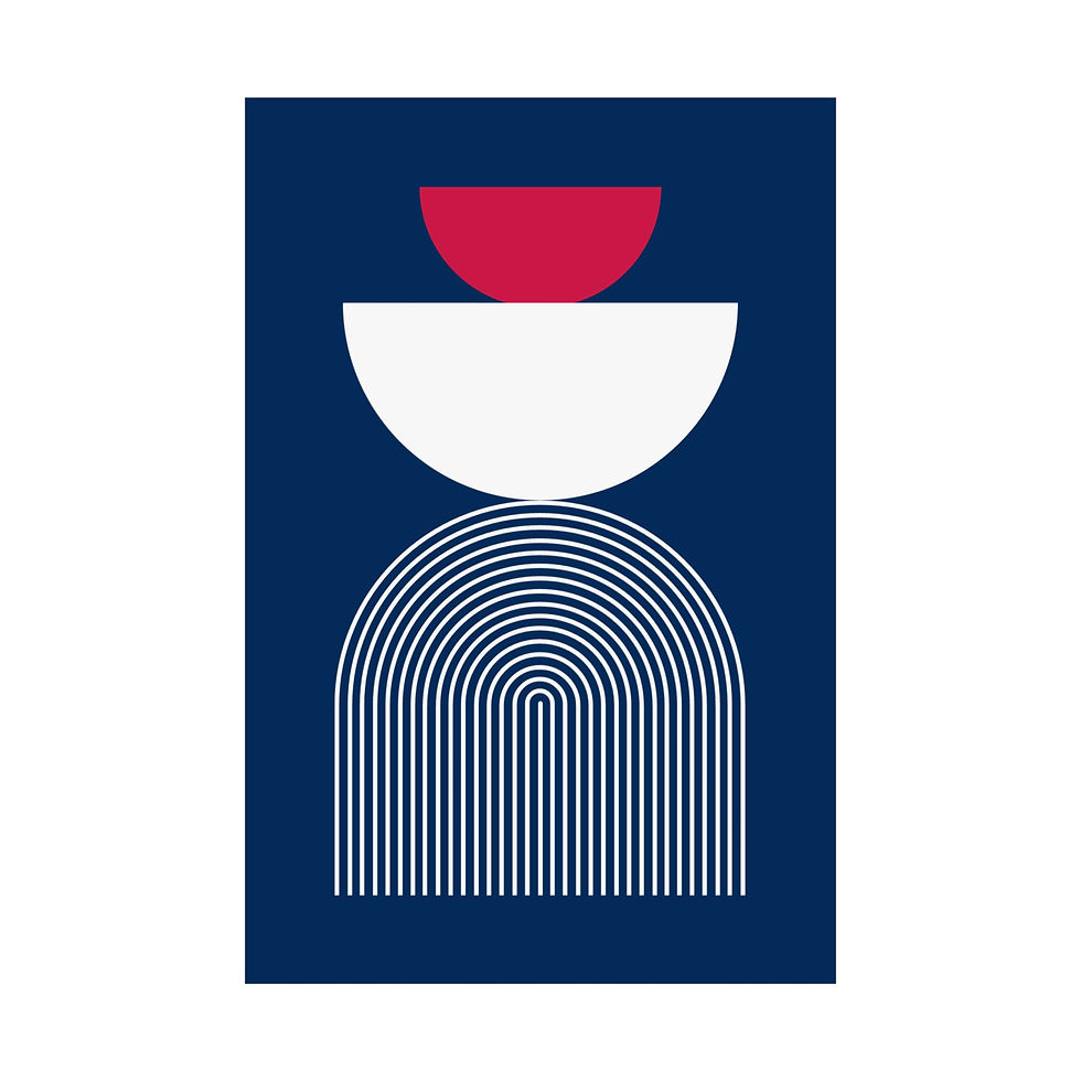 Thumbnail: Geometric 24 Matte Poster - Minnesota Twins - Away