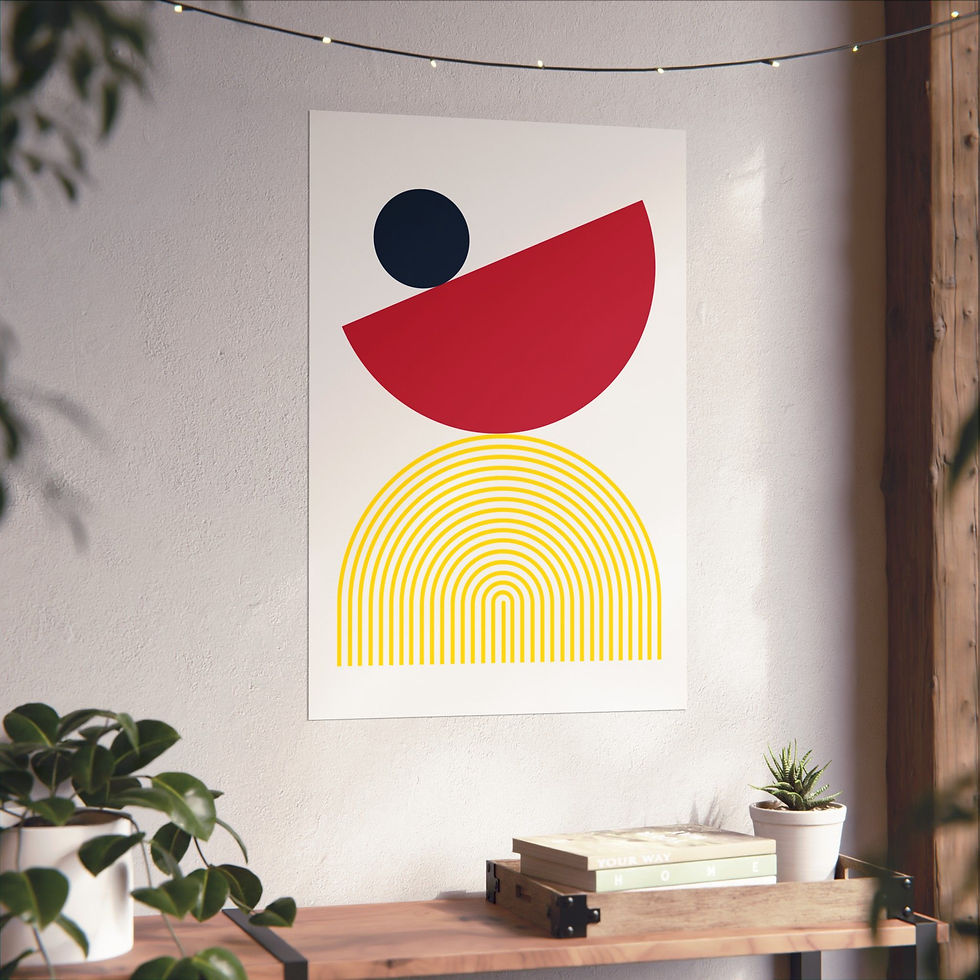 Thumbnail: Geometric 26 Matte Poster - St. Louis Cardinals - Home