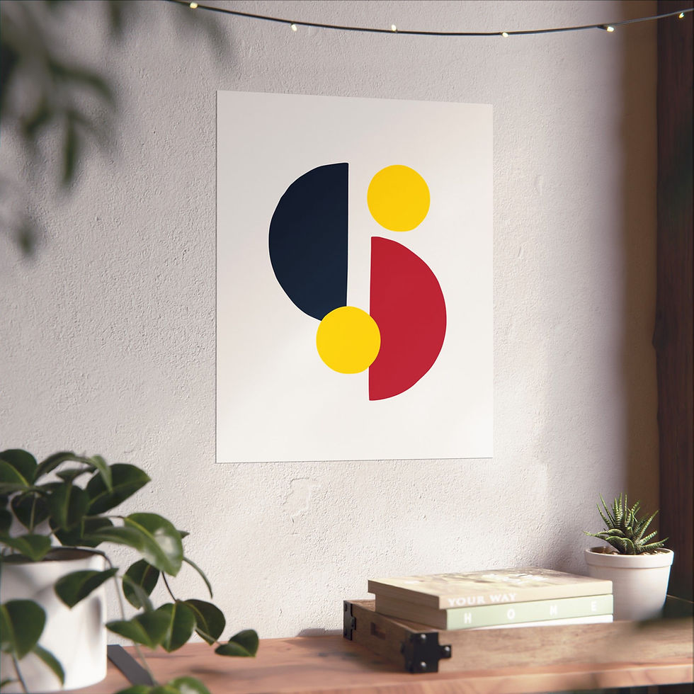 Thumbnail: Geometric 29 Matte Poster - St. Louis Cardinals - Home