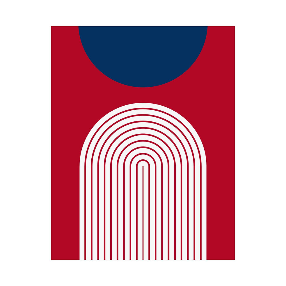 Geometric 09 Matte Poster - Los Angeles Angels - Away