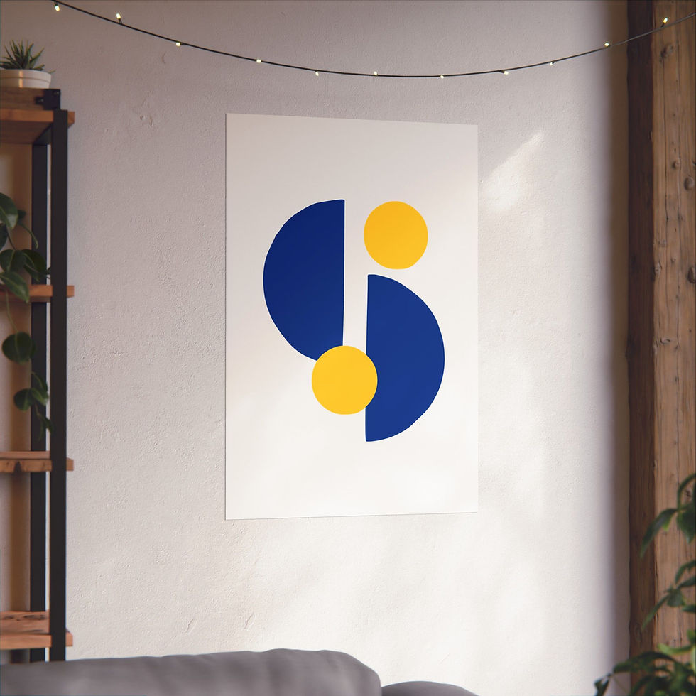 Thumbnail: Modern Geometric 29 Matte Poster - Los Angeles Rams - Home