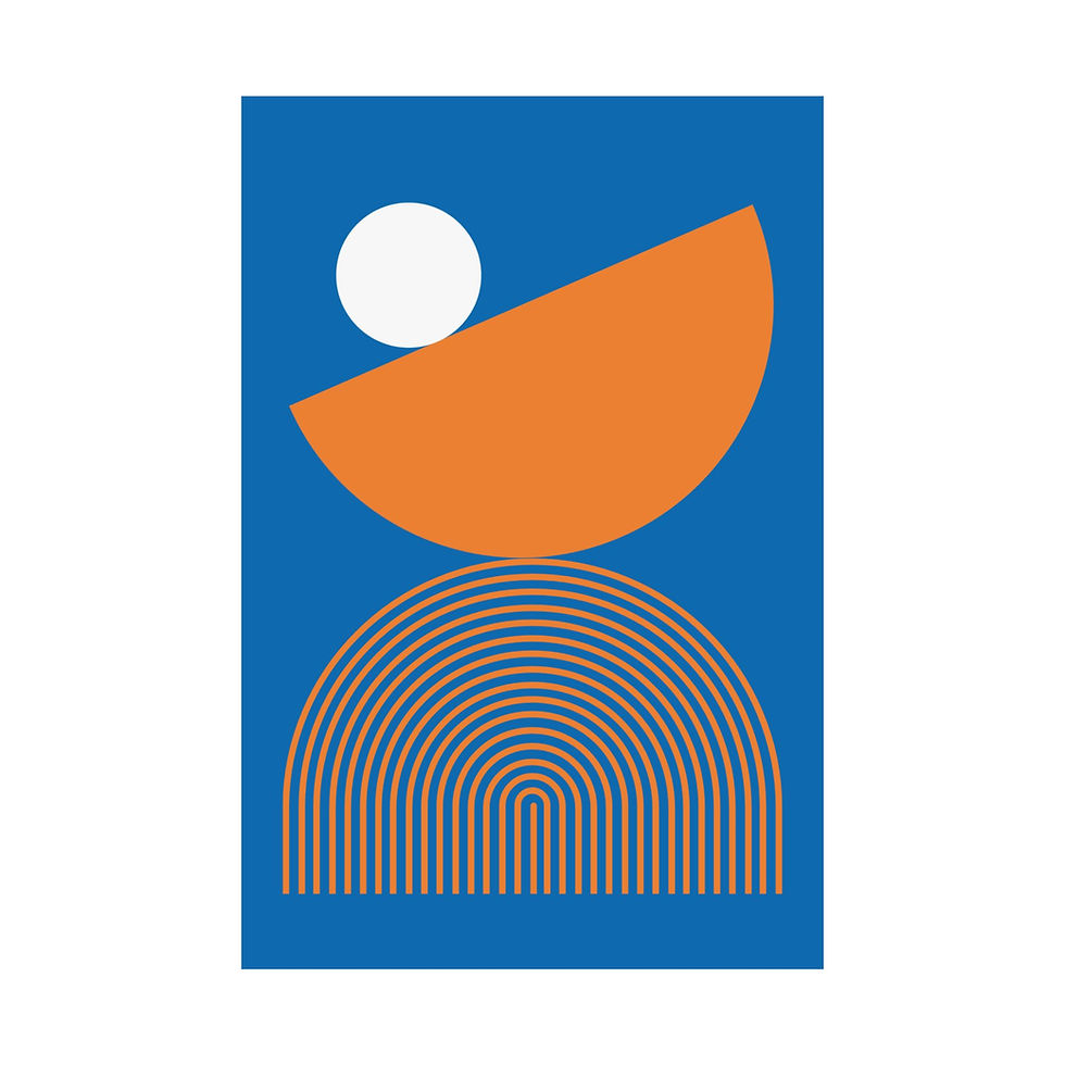 Thumbnail: Modern Geometric 26 Matte Poster - New York Knicks - Away