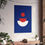 Thumbnail: Modern Geometric 28 Matte Poster - Chicago Cubs - Away