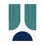 Thumbnail: Modern Geometric 11 Matte Poster - Seattle Mariners - Home