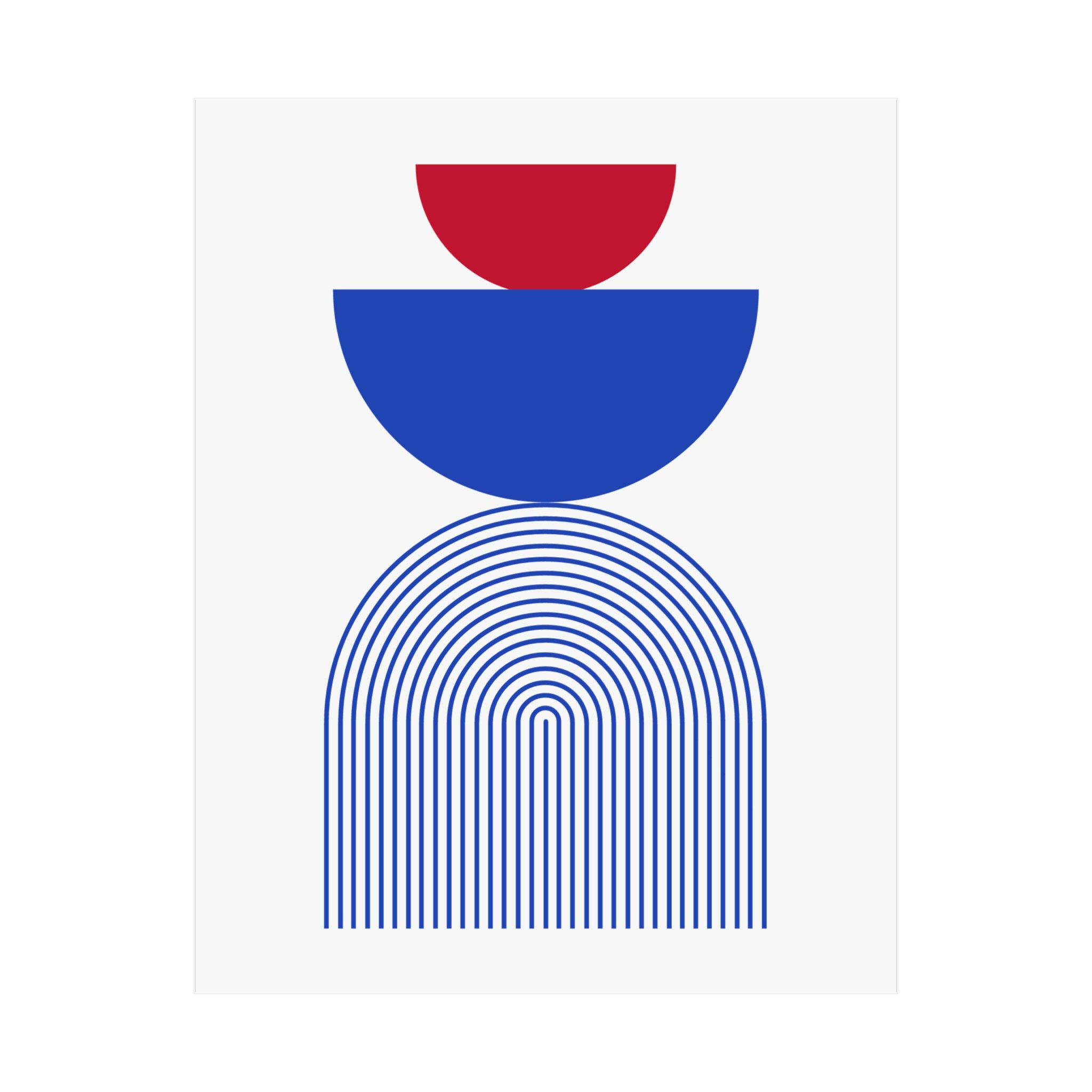 Geometric 24 Matte Poster - Detroit Pistons - Home