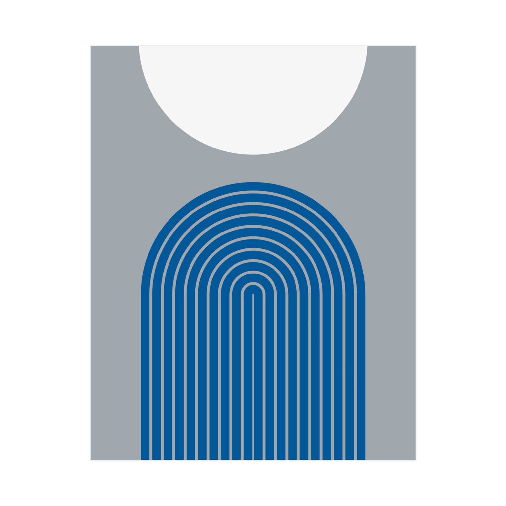 Modern Geometric 09 Matte Poster - Los Angeles Dodgers - Alt