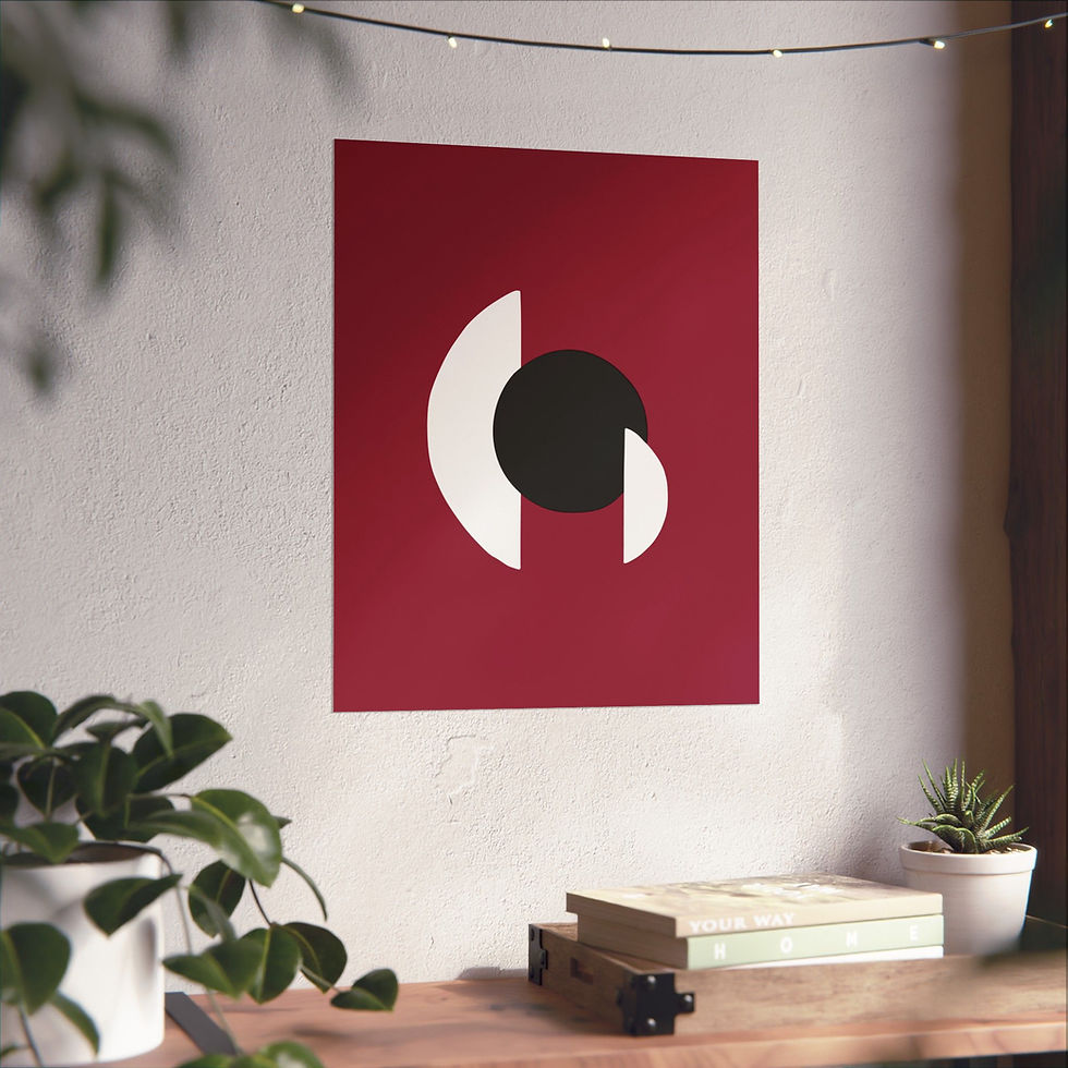Thumbnail: Geometric 30 Matte Poster -Arizona Cardinals - Alt