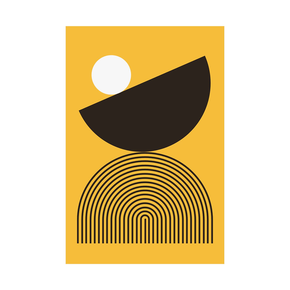 Thumbnail: Modern Geometric 26 Matte Poster - San Diego Padres - Alt