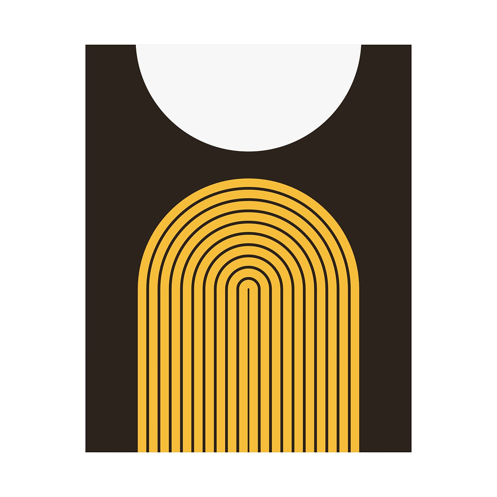 Thumbnail: Modern Geometric 09 Matte Poster - San Diego Padres - Away