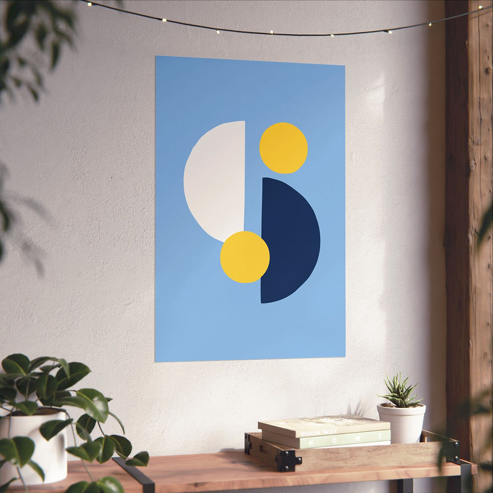 Thumbnail: Geometric 29 Matte Poster - Tampa Bay Rays - Alt