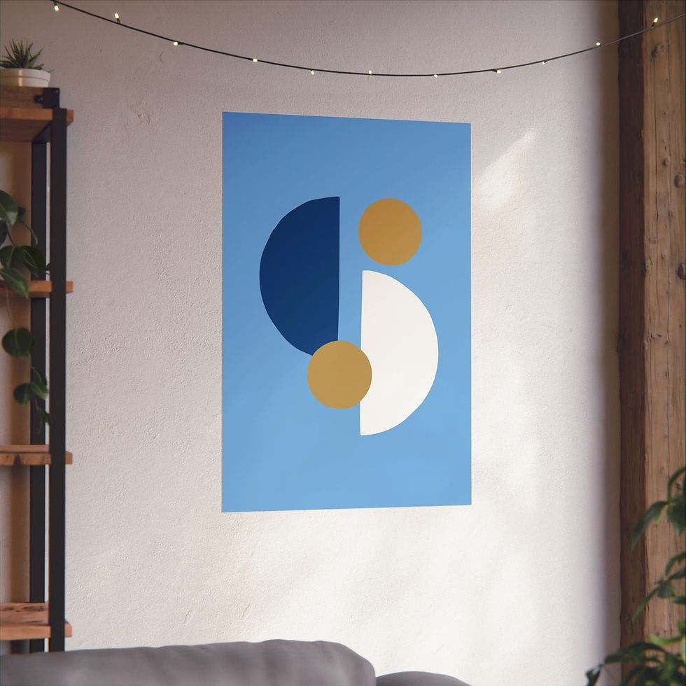Thumbnail: Modern Geometric 29 Matte Poster - Kansas City Royals - Alt