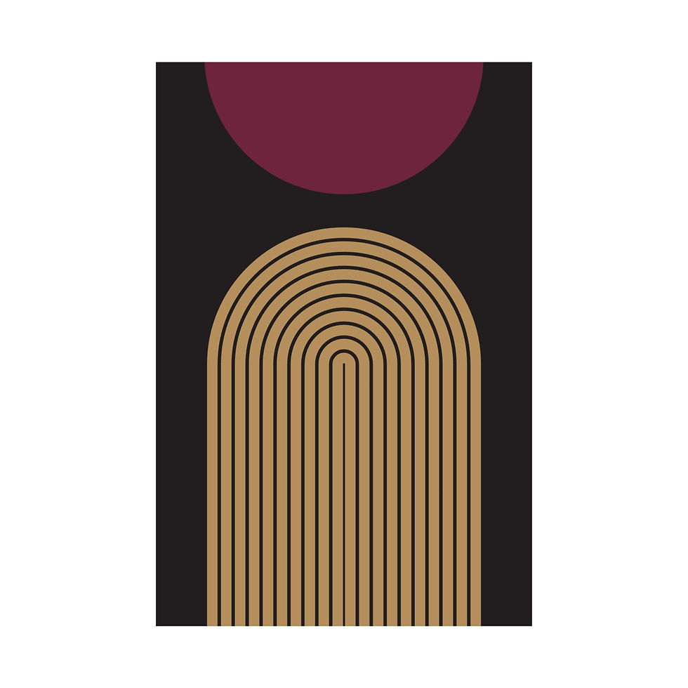 Thumbnail: Modern Geometric 09 Matte Poster - Cleveland Cavilers - Alt