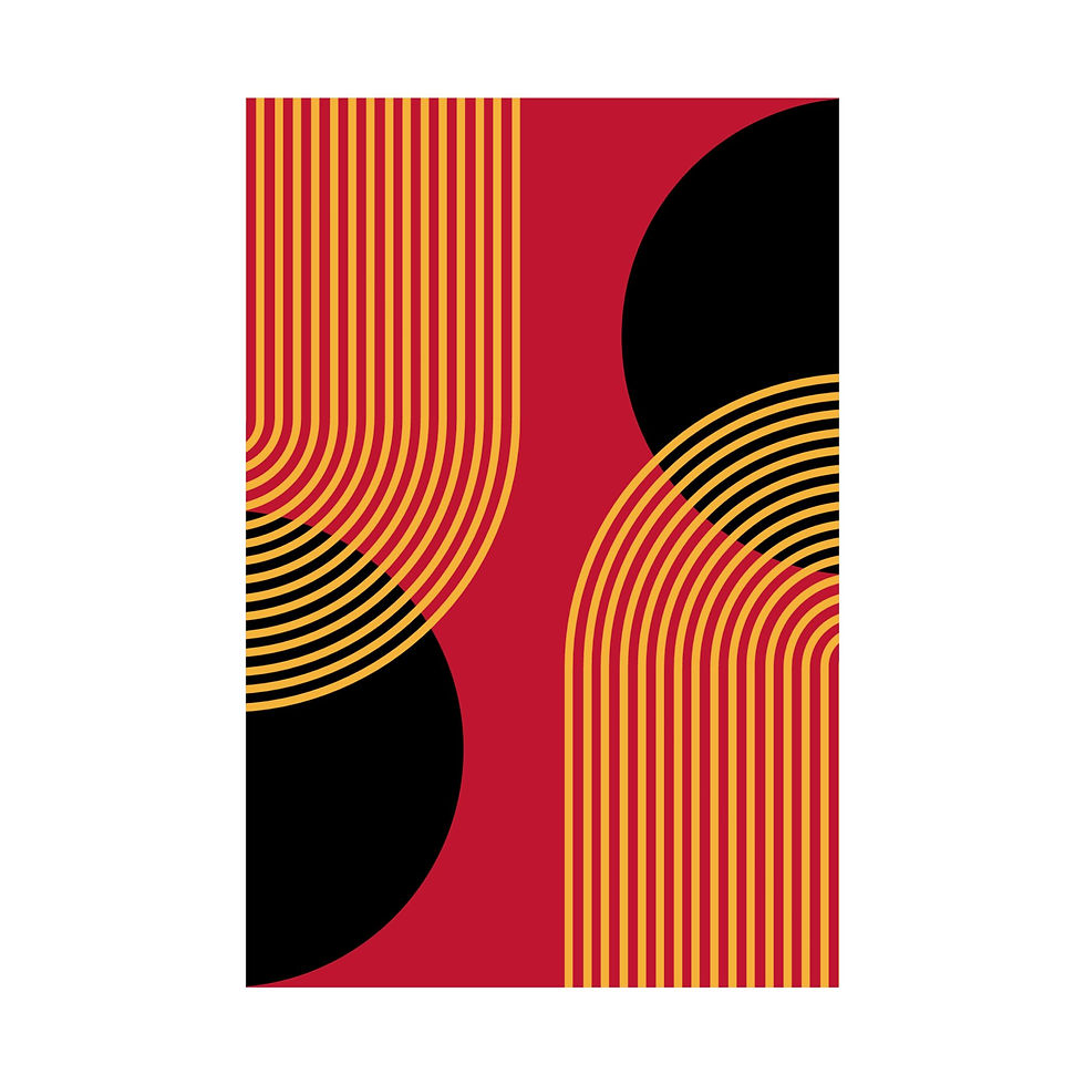 Thumbnail: Modern Geometric 25 Matte Poster - Atlanta Hawks - Away