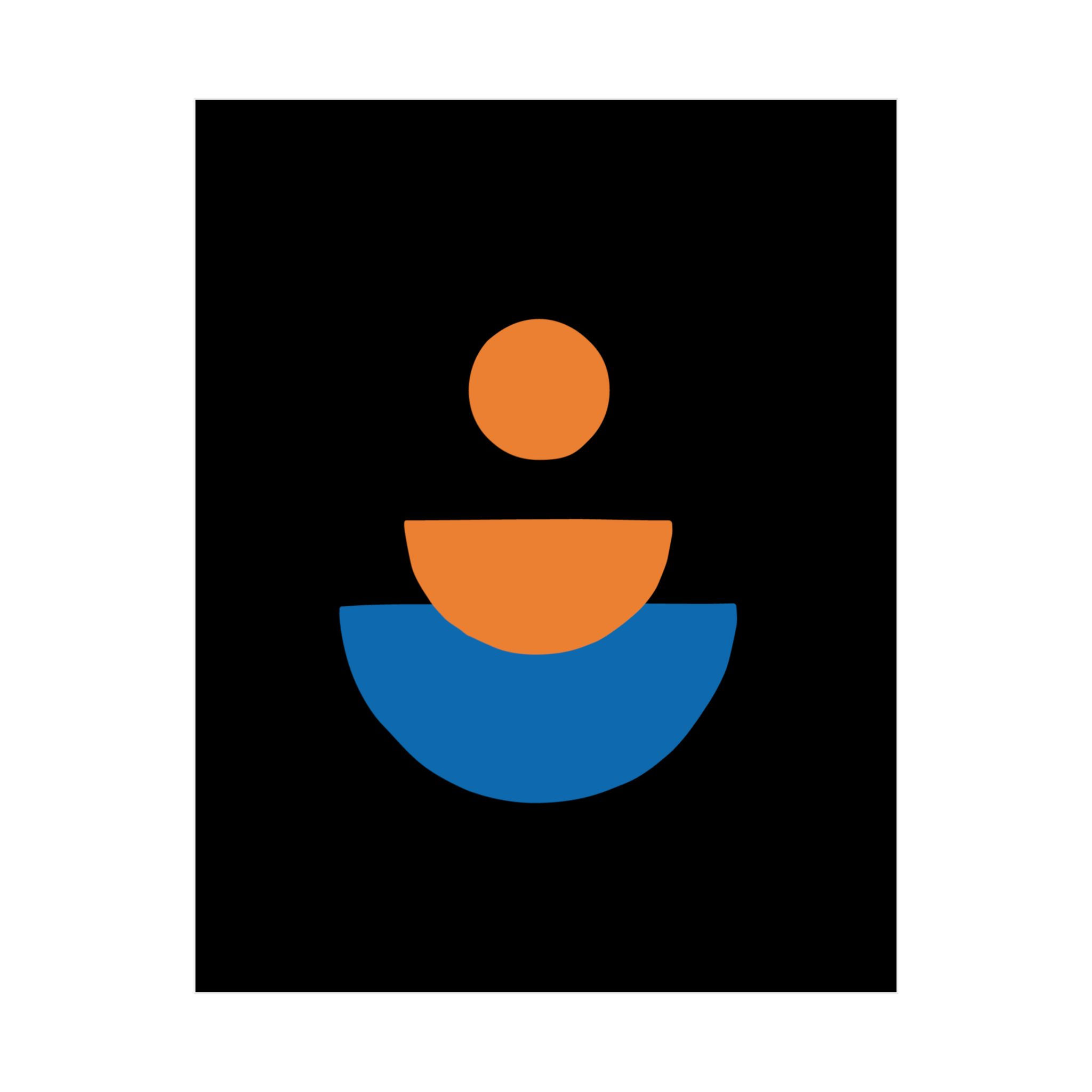 Modern Geometric 28 Matte Poster - New York Knicks - Alt