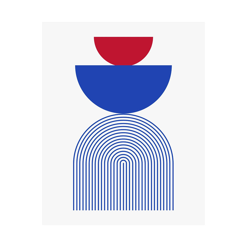 Thumbnail: Geometric 24 Matte Poster - Detroit Pistons - Home