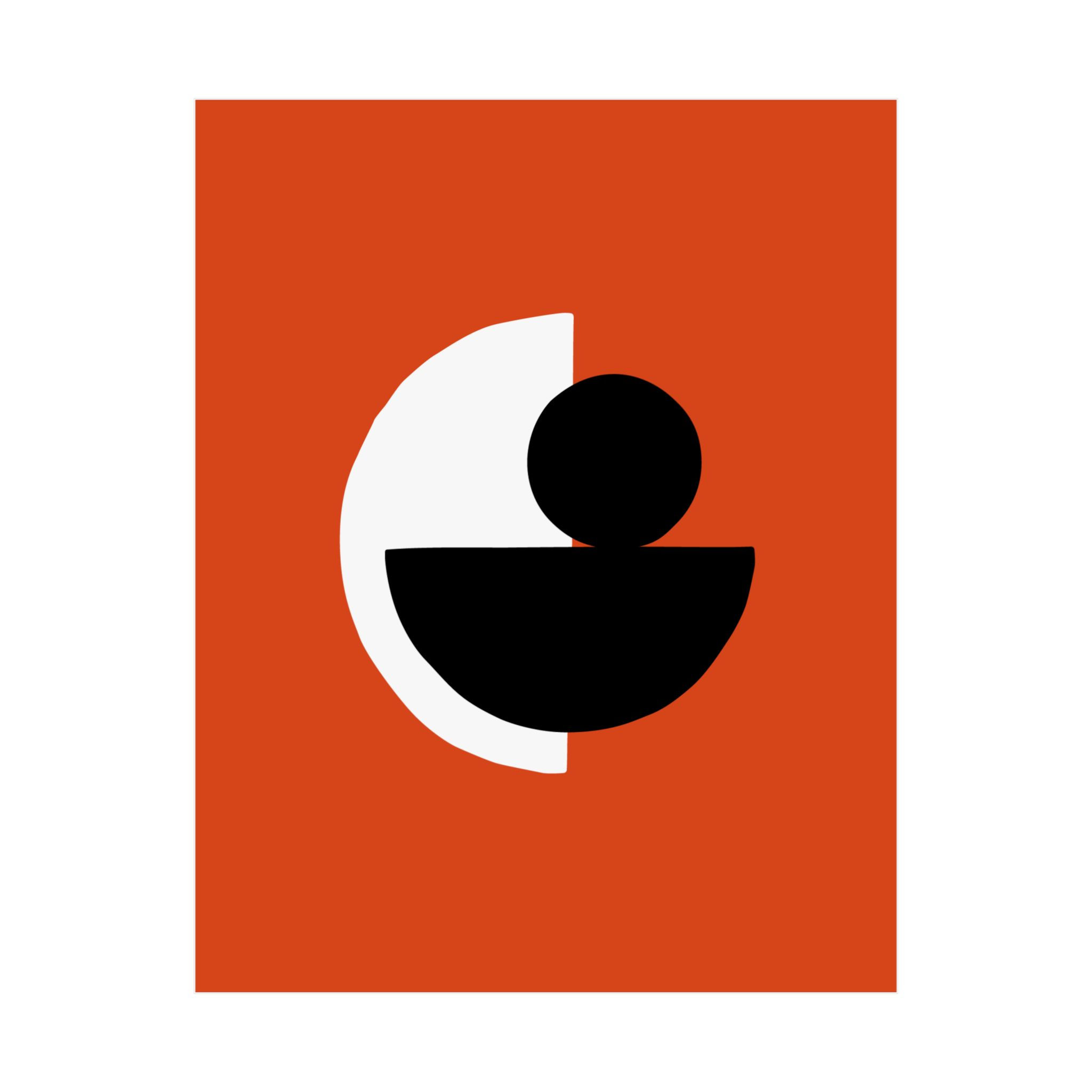 Modern Geometric 31 Matte Poster - Baltimore Orioles - Alt