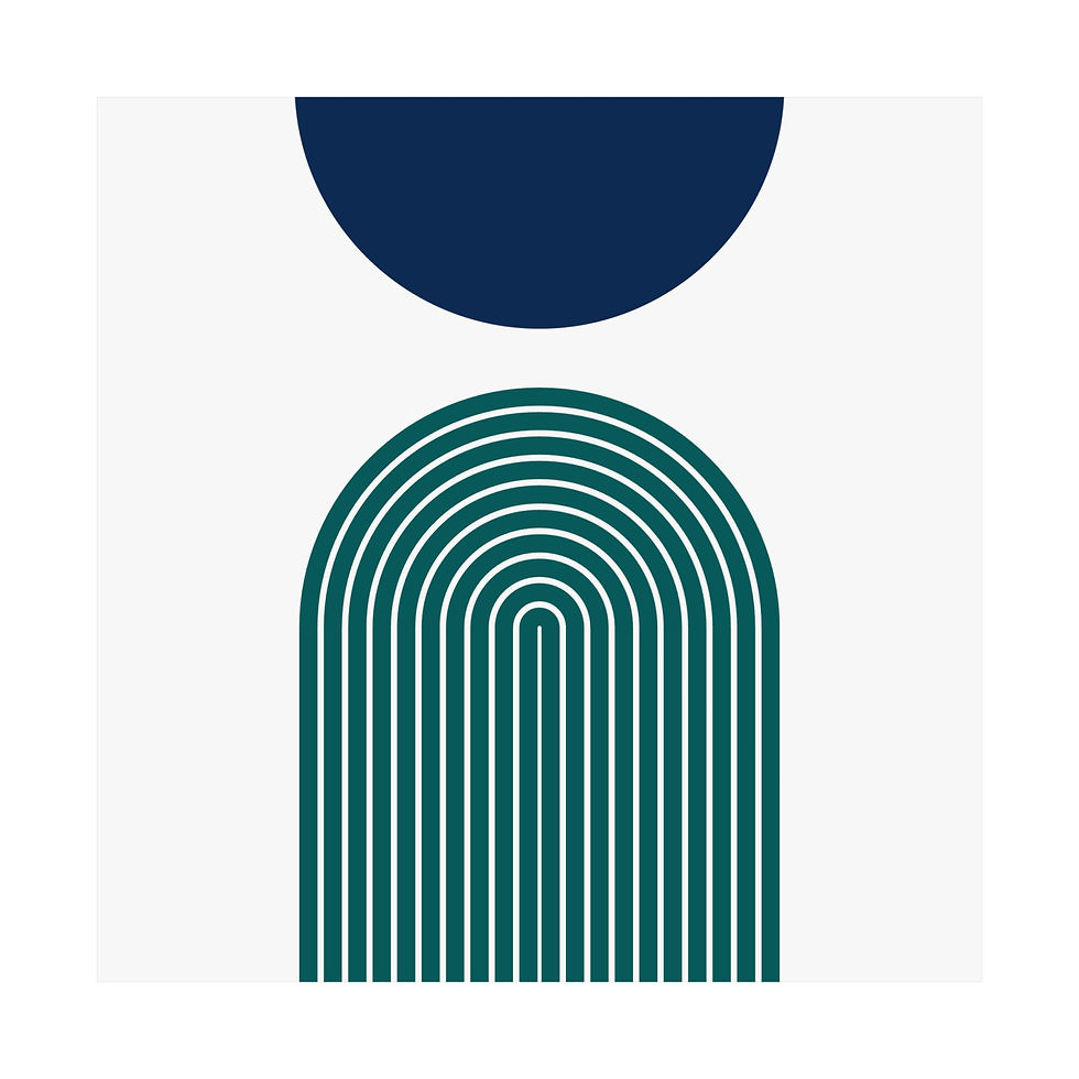 Thumbnail: Modern Geometric 09 Matte Poster - Seattle Mariners - Home