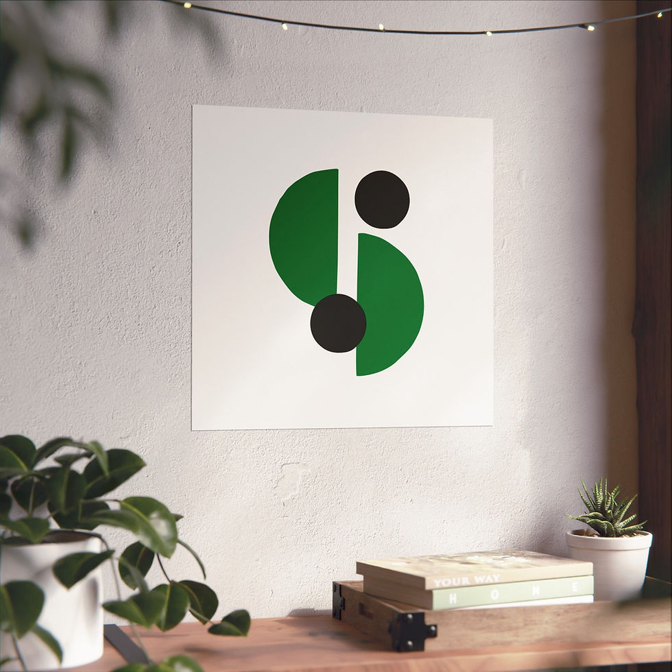 Thumbnail: Modern Geometric 29 Matte Poster - Boston Celtics - Home