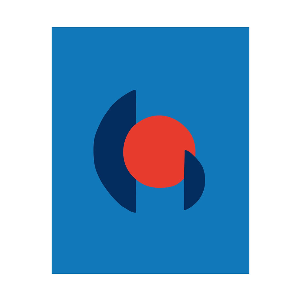 Thumbnail: Modern Geometric 30 Matte Poster - Oklahoma City Thunder - Away