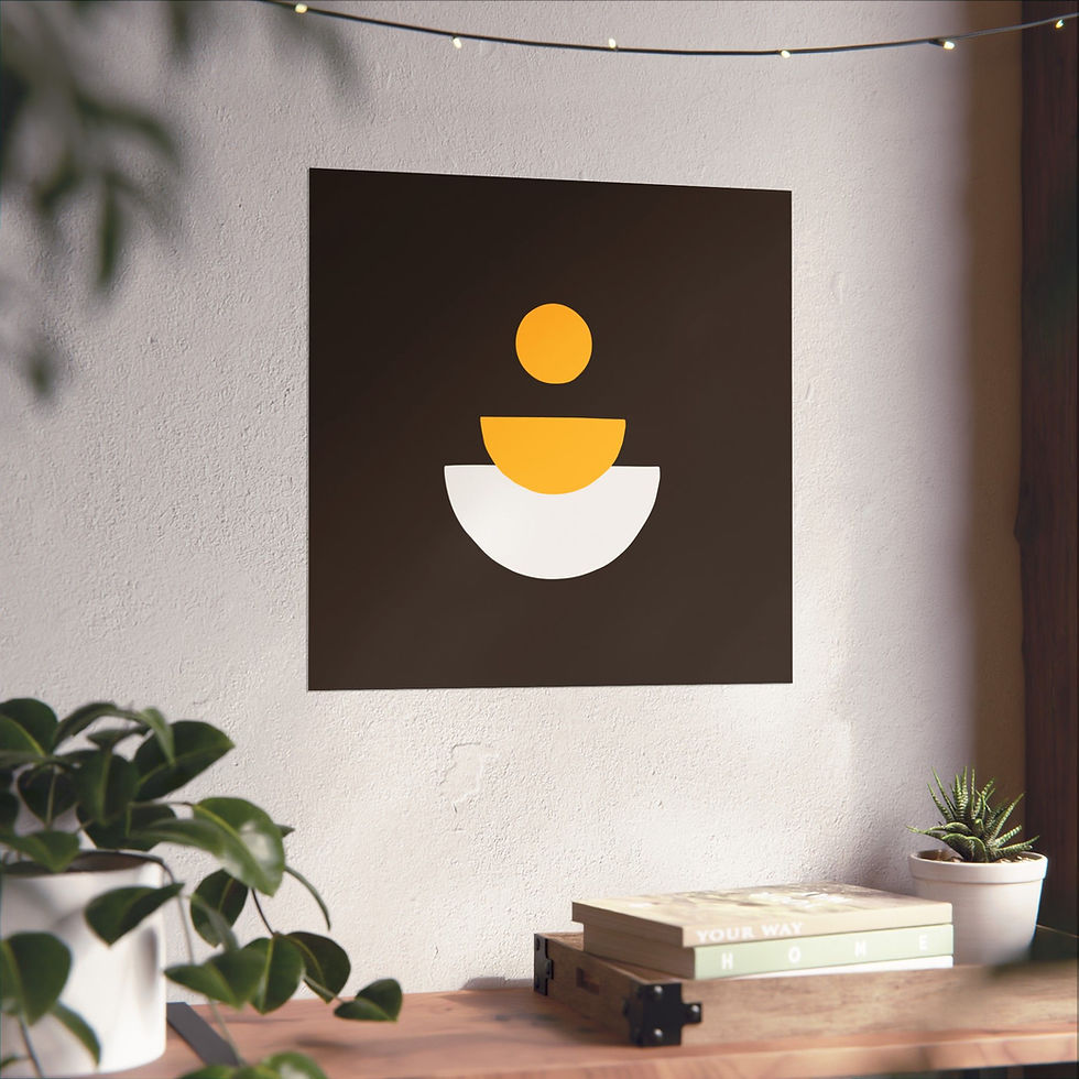 Thumbnail: Modern Geometric 28 Matte Poster - San Diego Padres - Away