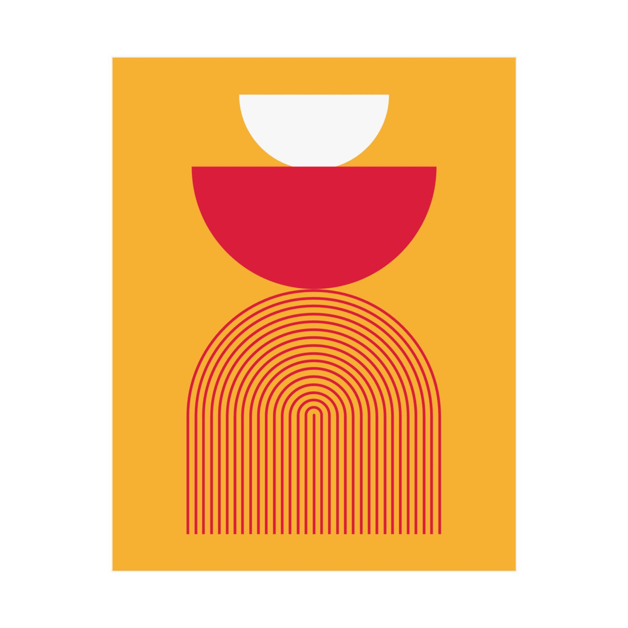 Modern Geometric 24 Matte Poster - Kansas City Chiefs - Alt