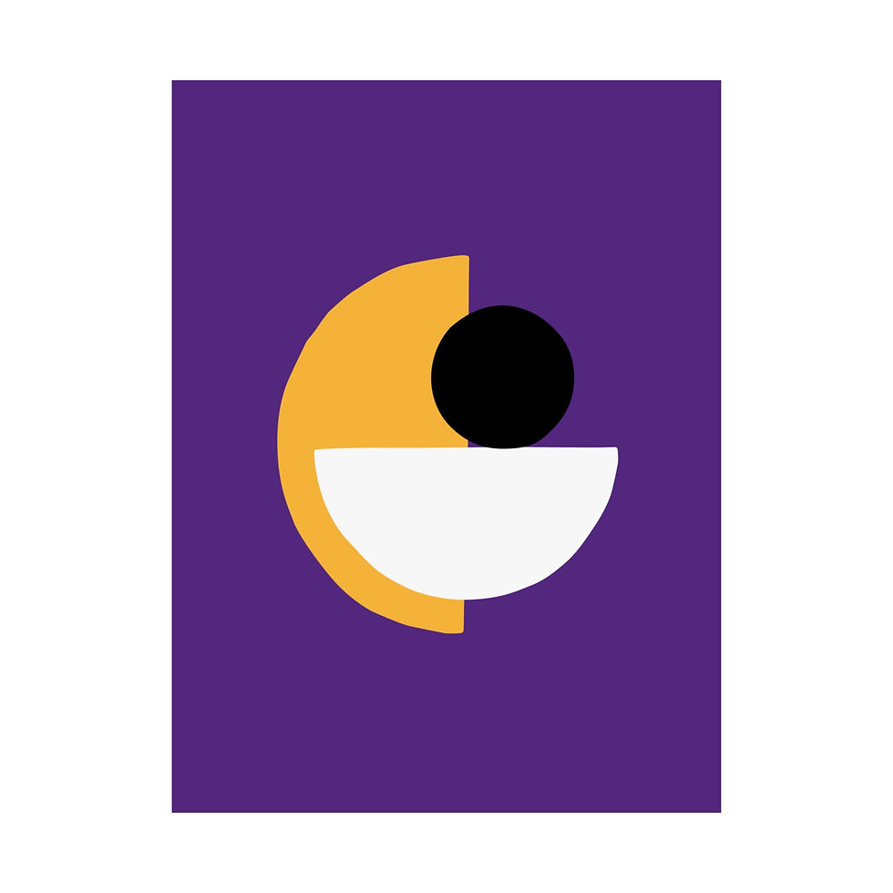 Thumbnail: Modern Geometric 31 Matte Poster - Los Angeles Lakers - Alt