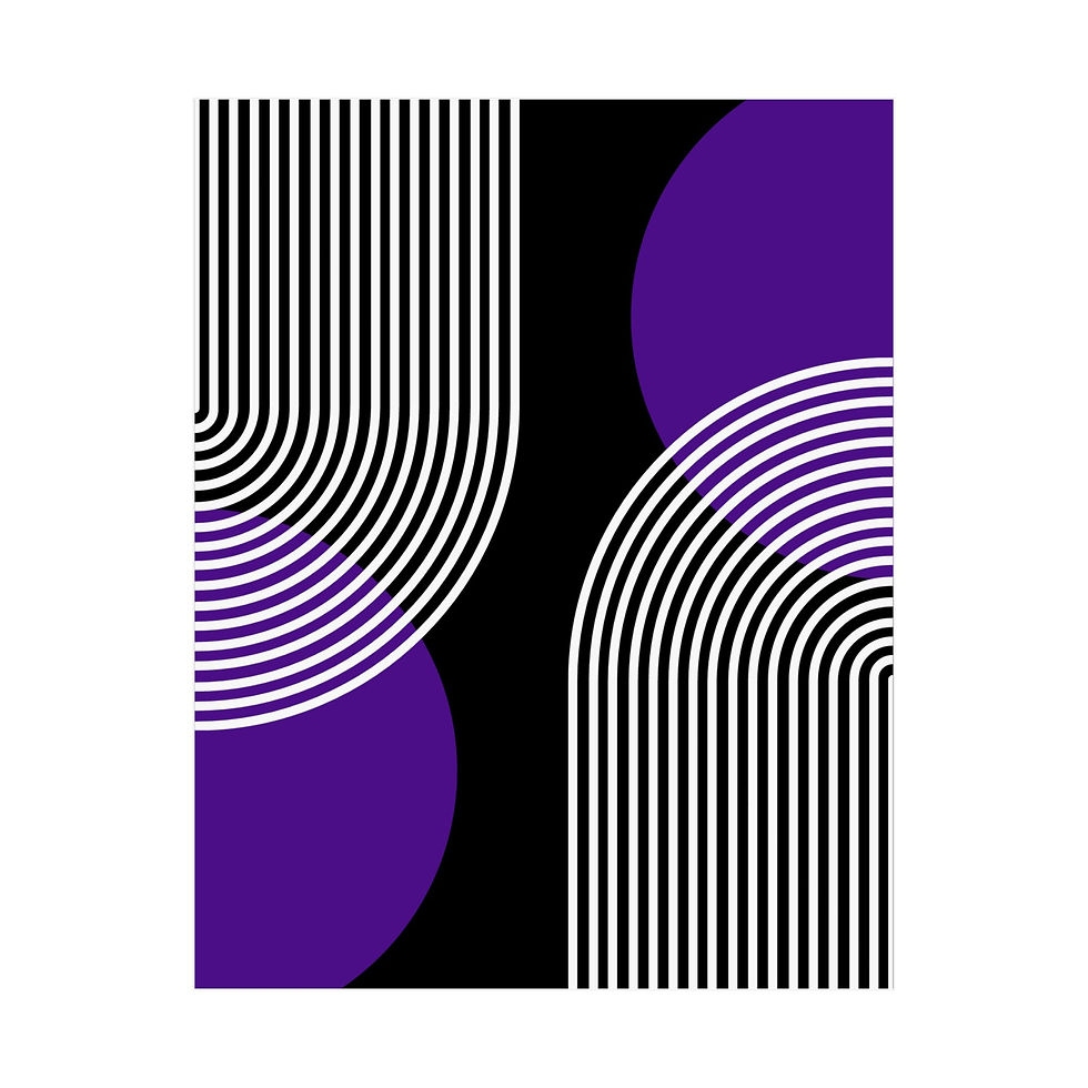 Geometric 25 Matte Poster - Utah Jazz - Alt