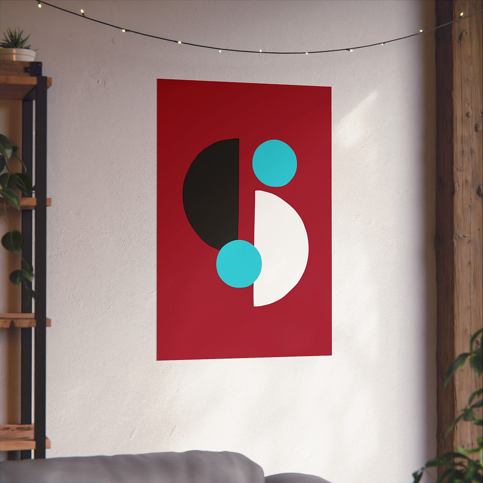 Thumbnail: Geometric 29 Matte Poster - Arizona Diamondbacks - Alt
