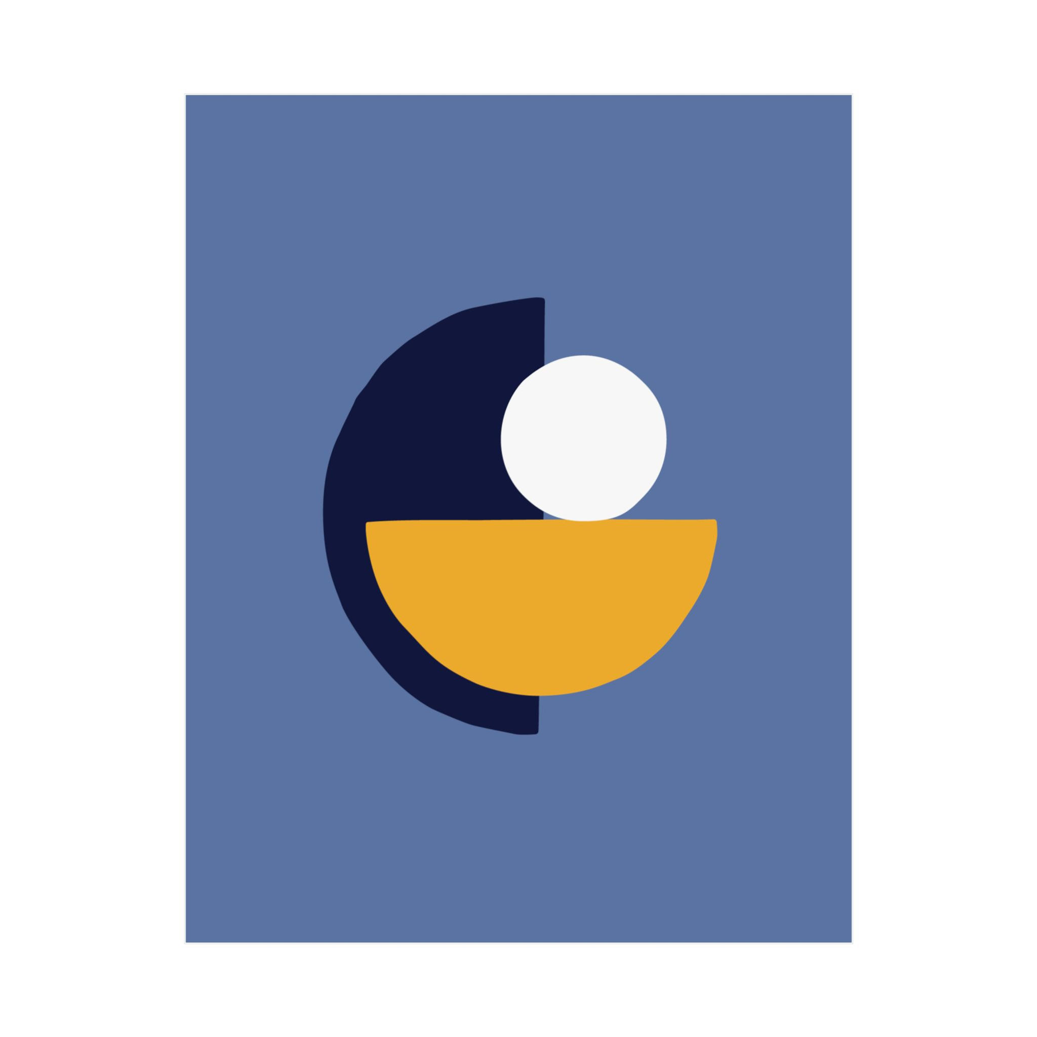 Modern Geometric 31 Matte Poster - Memphis Grizzlies - Alt