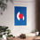 Thumbnail: Geometric 30 Matte Poster - Philadelphia 76ers - Away